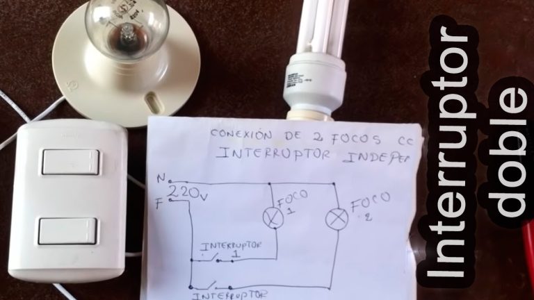 Gu&iacute;a para instalar un interruptor doble y controlar dos luces